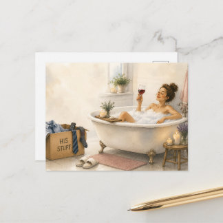 Carte Postale Enfin libre - Cadeau de divorce heureux