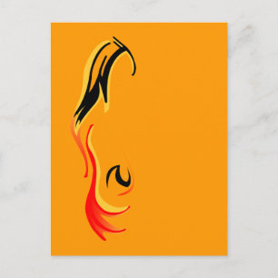 Carte Postale enflammé