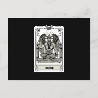 Carte Postale Engraving Tarot The Devil XV
