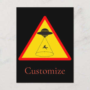 Carte Postale Enlèvement d'Alien UFO Thunder_Cove