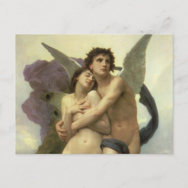 Carte Postale Enlèvement de Psyché par Bouguereau (Devant)