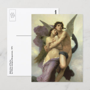 Carte Postale Enlèvement de Psyché par Bouguereau