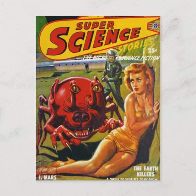 Carte Postale Énorme insecte de chien rouge (Devant)