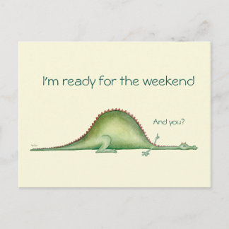 Carte Postale Enormous Dragon Resting Fantasy Illustration card