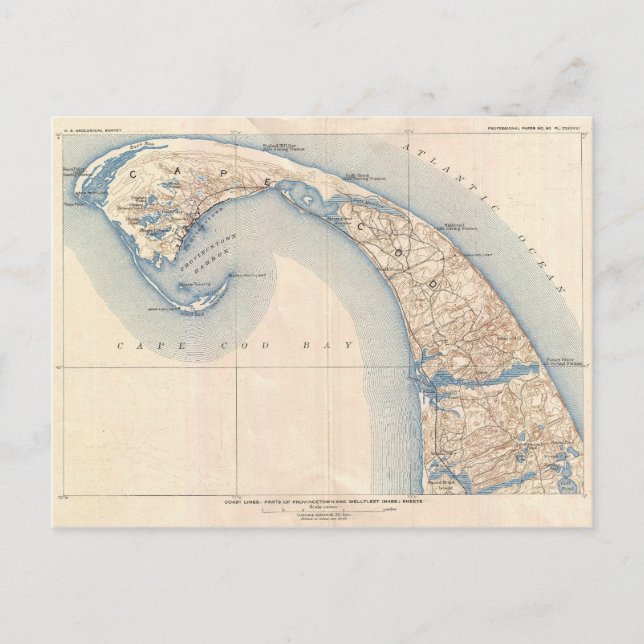 Carte Postale Enquête sur le Massachusetts du cap Cod de Provinc (Devant)