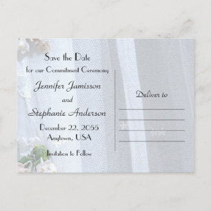 Carte Postale Enregistrer la cérémonie de la date d'engagement