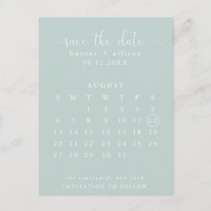 Carte postale   Enregistrer La Date   Calendrier
