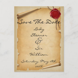 Carte Postale Enregistrer La Date Moyen Age Sceau De Cire De Pou