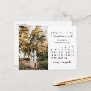 Carte Postale Enregistrer la date Novembre 2023 Mois calendrier