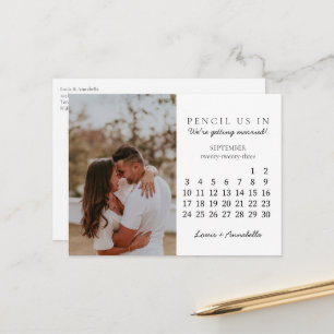 Carte Postale Enregistrer la date Septembre 2023 Calendrier mens