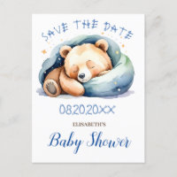 Enregistrer la date Teddy Bear Baby shower