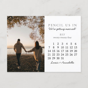 Carte Postale Enregistrer le calendrier des dates juillet 2024
