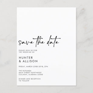 Carte Postale Enregistrer L'Invitation Date