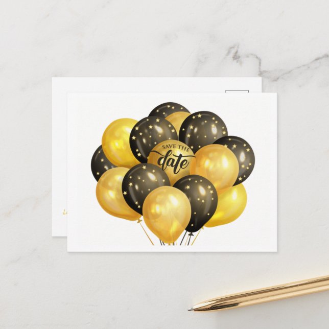 Carte postale Enregistrez la date Toutes occasions (Devant/Arrière en situation)