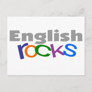 Carte Postale Enseignant anglais "English Rocks" Cadeaux