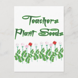 CARTE POSTALE ENSEIGNANTS PLANTES GRAINES