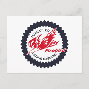 Carte Postale Enseigne ancienne de Pure Firebird Racing Gasoline