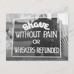 Carte Postale Enseigne de salon de coiffure, 1942