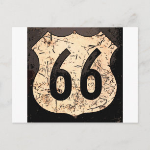 Carte Postale enseigne-route-66