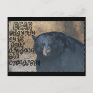 CARTE POSTALE ENSEIGNEMENT DE TOTEM D'OURS - TOURNER INWARDS