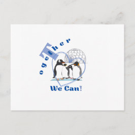 Carte Postale Ensemble, nous pouvons | Citation motivante