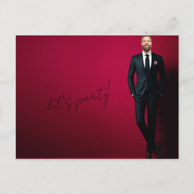 Carte Postale Enterrement de vie de garçon (Devant)