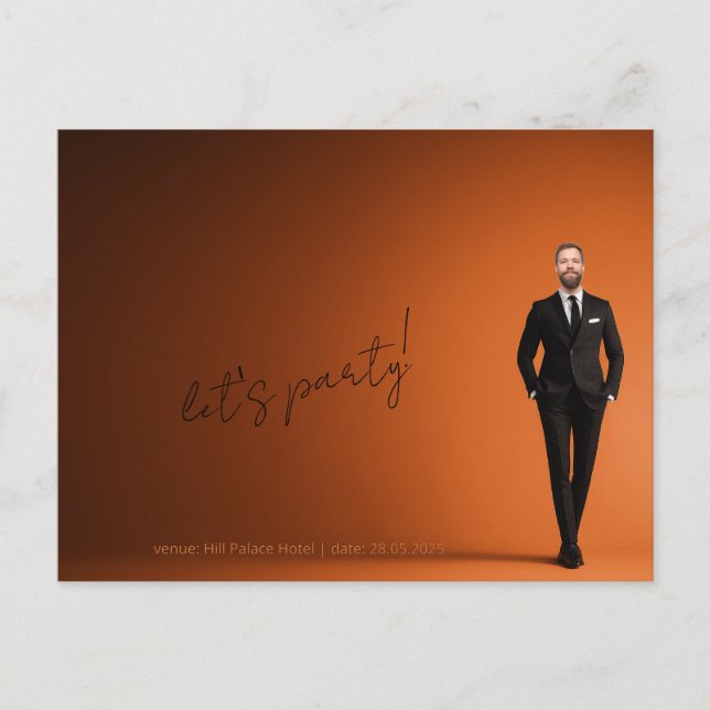 Carte Postale Enterrement de vie de garçon (Devant)