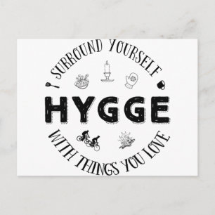Carte Postale Entourez-vous. Hygge (B&W)