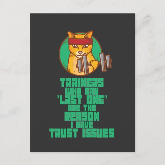 Carte Postale Entraînement amusant (Devant)