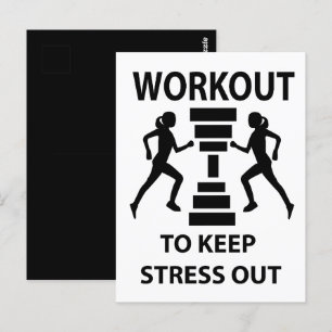 Carte Postale Entraînement Fitness Exercice Salle de sport