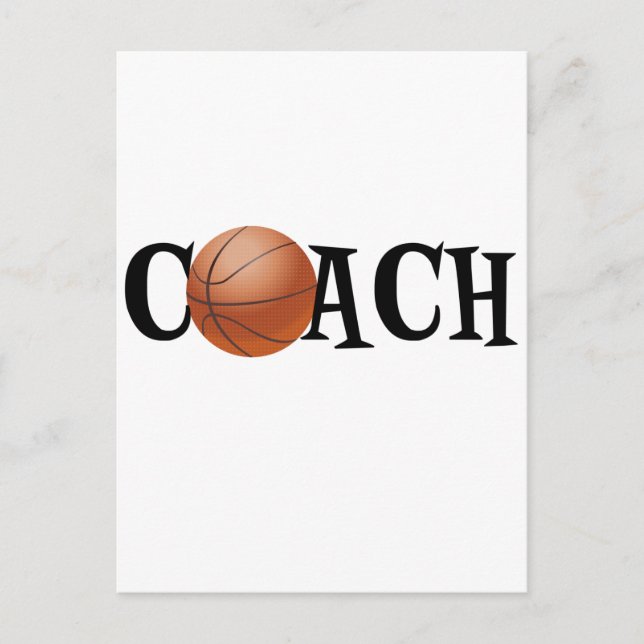 Carte Postale Entraîneur de Basket-ball (Devant)