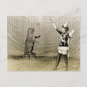 Carte Postale Entraîneur de cirque vintage