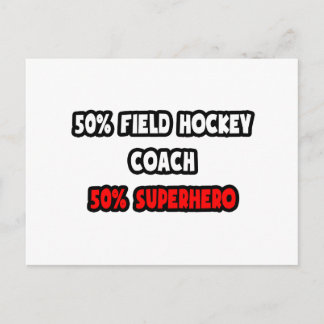 Carte Postale Entraîneur de hockey sur gazon ... Half Superhero