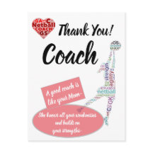 Entraîneur de netball Citation Inspirante Merci