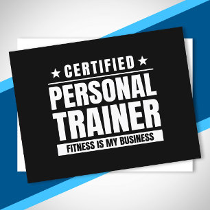 Carte Postale Entraîneur Personnel Certifié Citation Salle de Sp