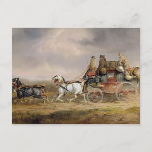 Carte Postale Entraîneurs de courrier sur la route : The Louth-L
