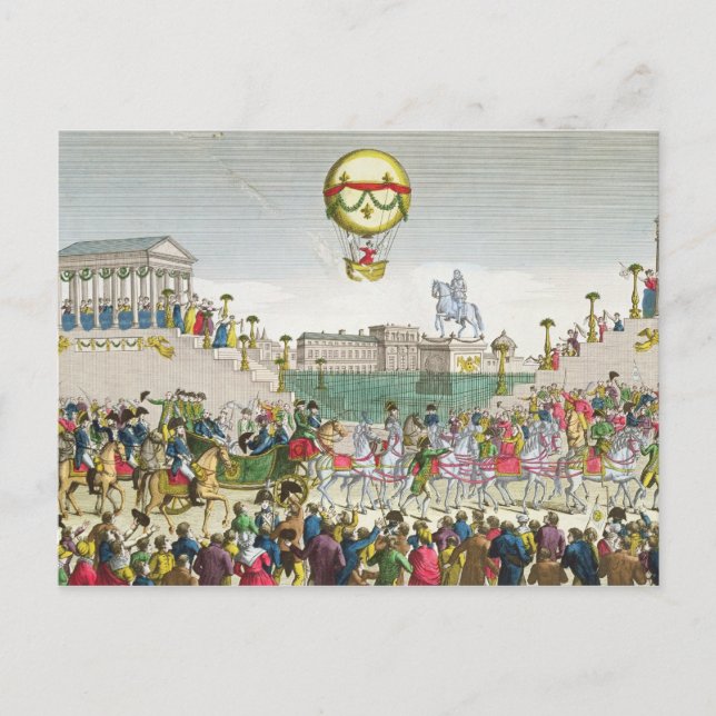 Carte Postale Entrée à Paris de Louis XVIII 4 mai 1814 (Devant)