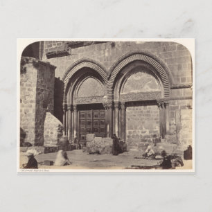 Carte Postale Entrée de l'église du Saint Sépulcre