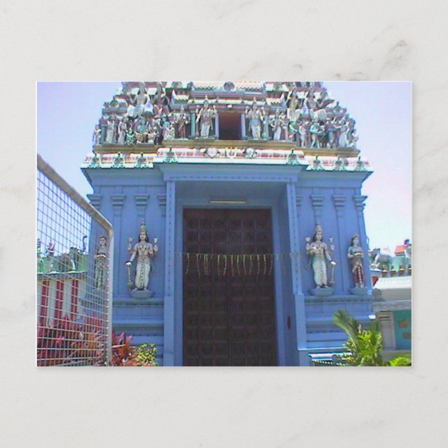 Carte Postale Entrée du temple hindou, Little India (Devant)