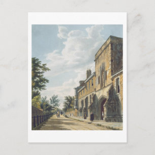 Carte Postale Entrée du Winchester College avec la Maison du dir