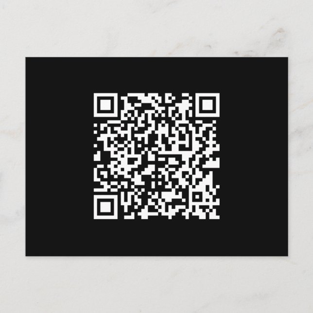 Carte Postale Entrer l'URL et créer un code QR numérisable | Bla (Devant)