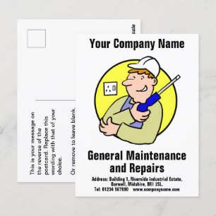 Carte postale Entretien général et réparations