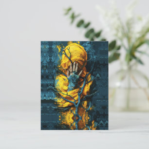 Carte Postale Enveloppé de mystère : Voile de silence