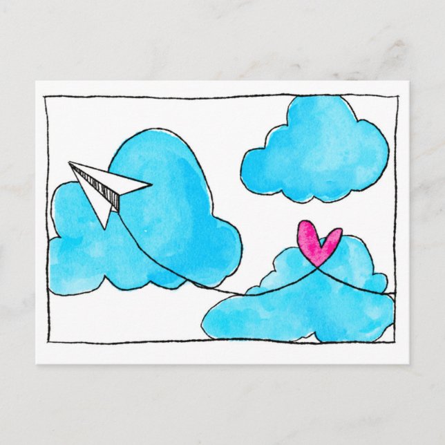 Carte Postale Envoi d'amour (Devant)