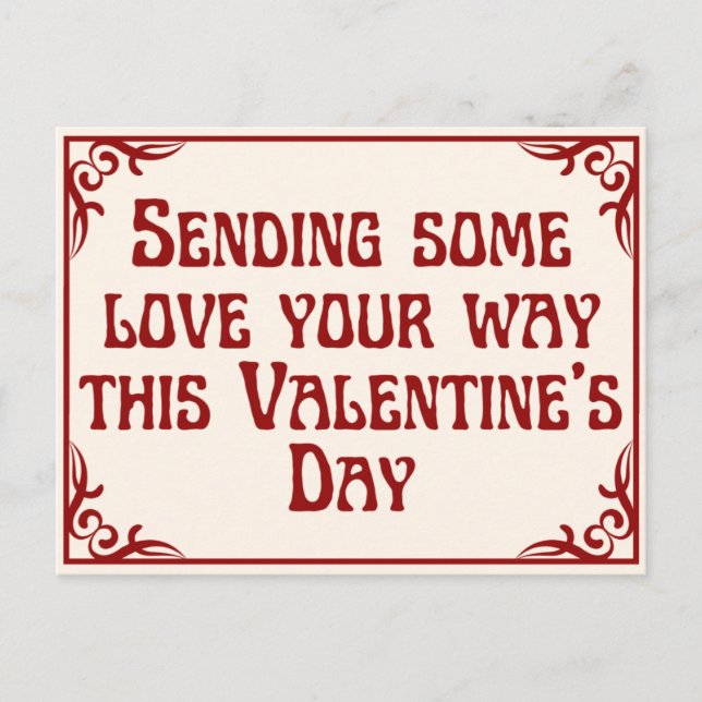 Carte Postale Envoi d'amour Platon Valentine (Devant)