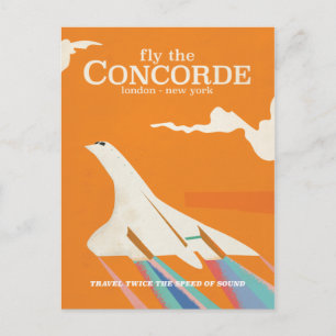 Carte Postale Envolez-vous à bord du Concorde