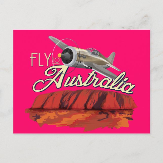 Carte Postale Envolez-vous pour l'Australie (Devant)