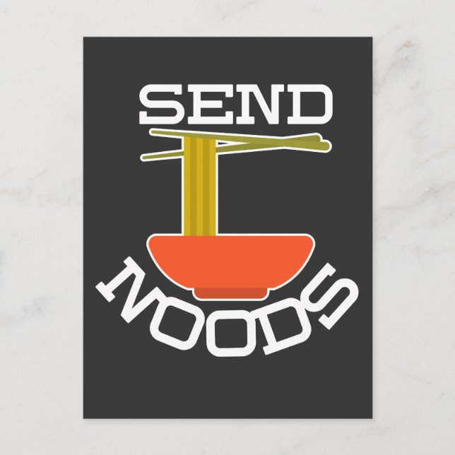 Carte Postale Envoyer Noods - Noodle Amateur de nouilles Pun ali (Devant)