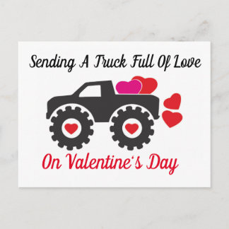 Carte postale Envoyer un camion plein d'amour