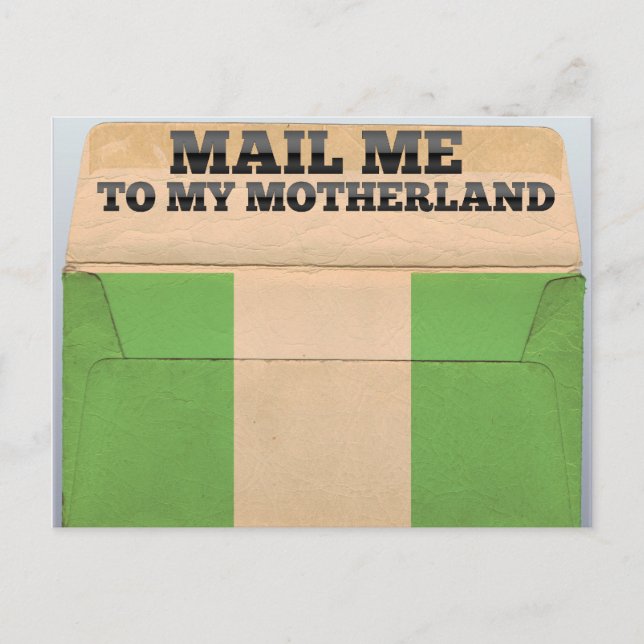 Carte Postale Envoyez-moi un courrier au Nigeria (Devant)